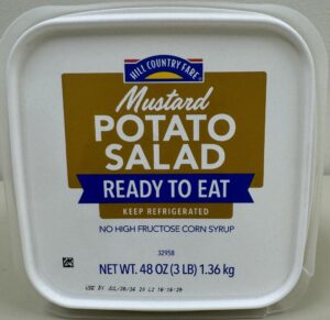 Top of potato salad